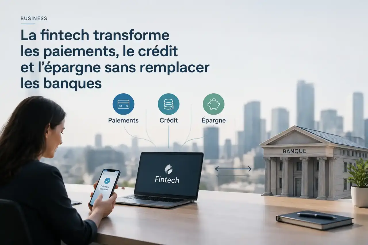 La fintech transforme les paiements, le crédit et l’épargne sans remplacer les banques
