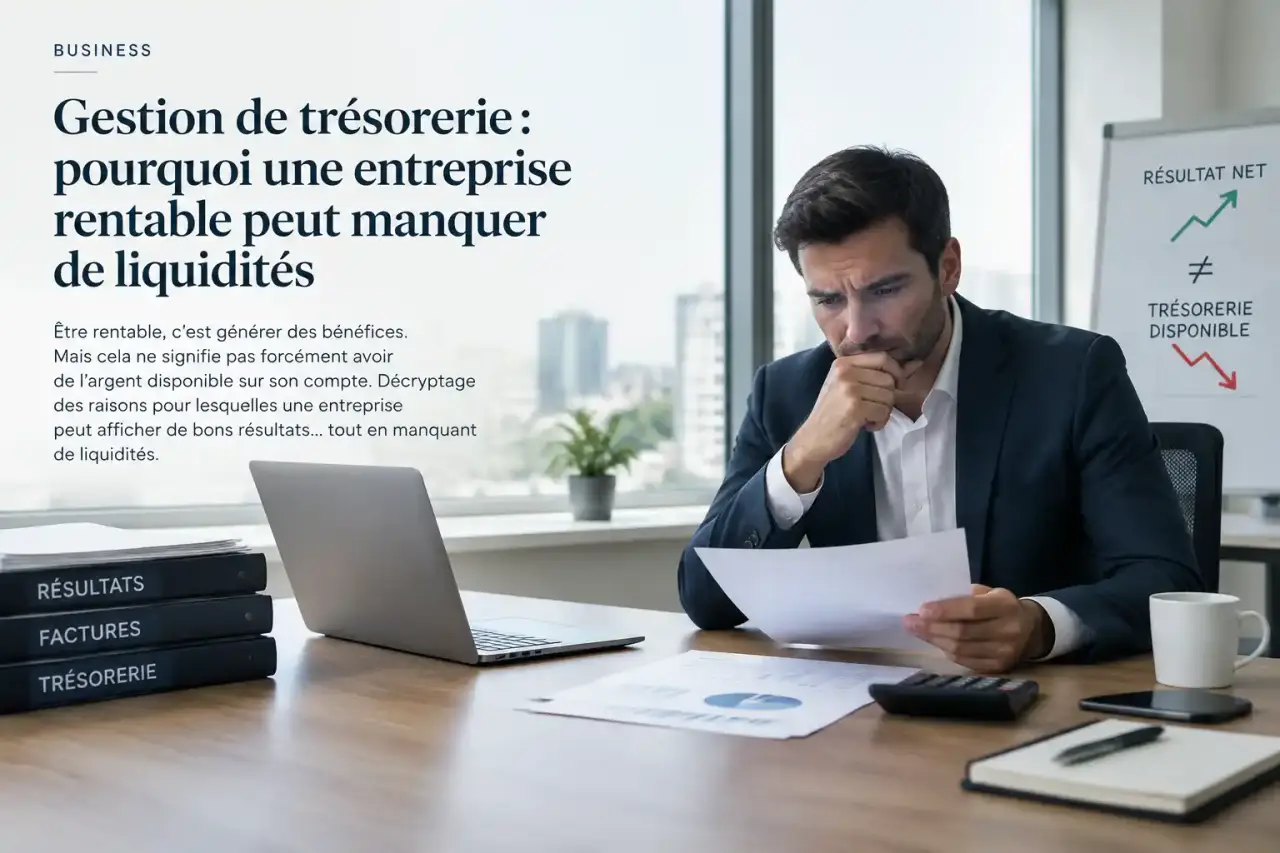 Gestion de trésorerie : pourquoi une entreprise rentable peut manquer de liquidités