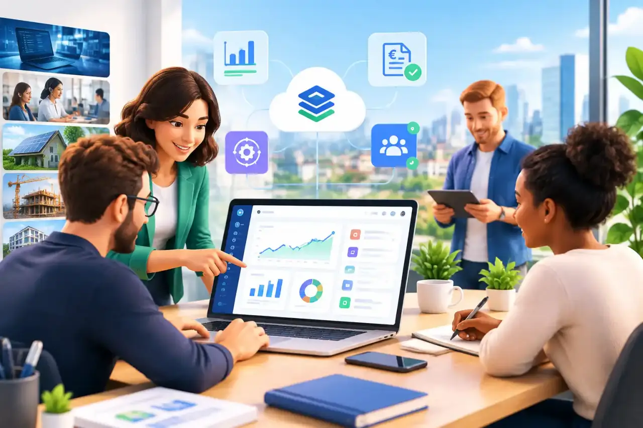 Tableau de bord financier moderne et flux de données en temps réel