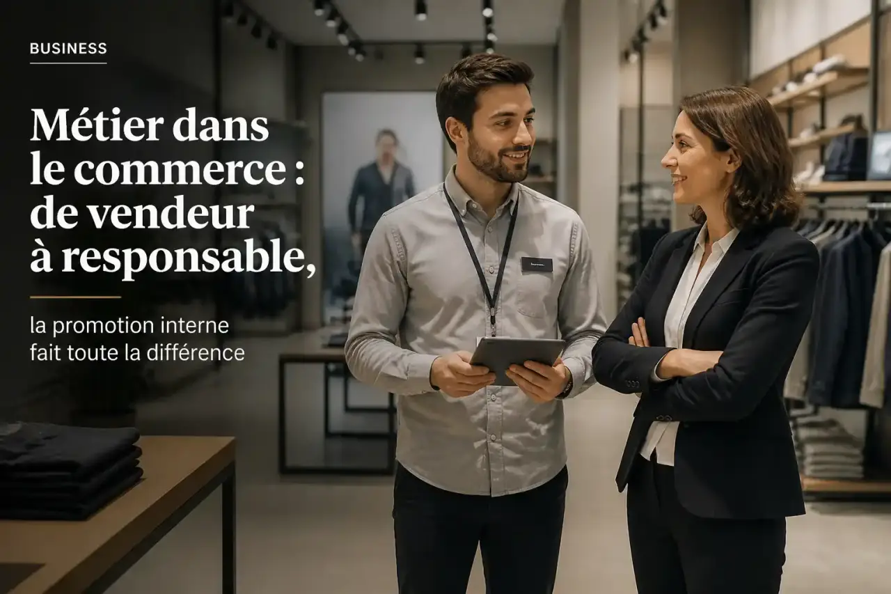 Métier dans le commerce : de vendeur à responsable, la promotion interne fait toute la différence