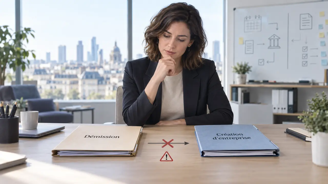 Démission pour créer son entreprise : l’ordre des démarches peut vous priver de chômage